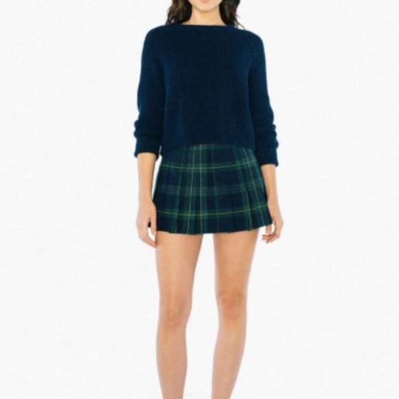 American Apparel Women's Plaid Tennis Skirt XS - Picture 5 of 9